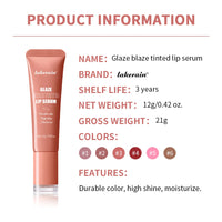 Hydrating Tinted Lip Serum for Plump Glossy Lips