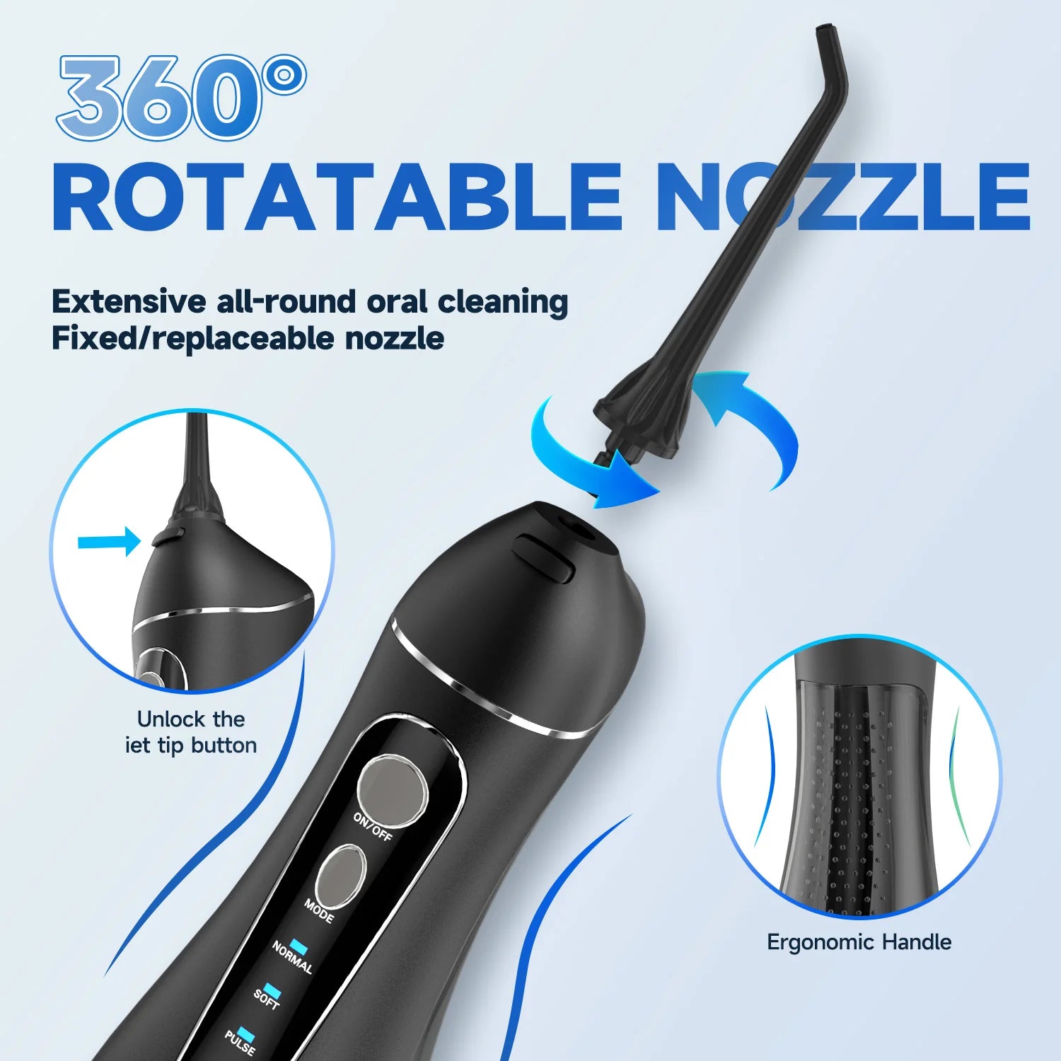 Portable Cordless Water Flosser for Deep Teeth & Gum Cleaning - 5
