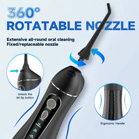 Portable Cordless Water Flosser for Deep Teeth & Gum Cleaning