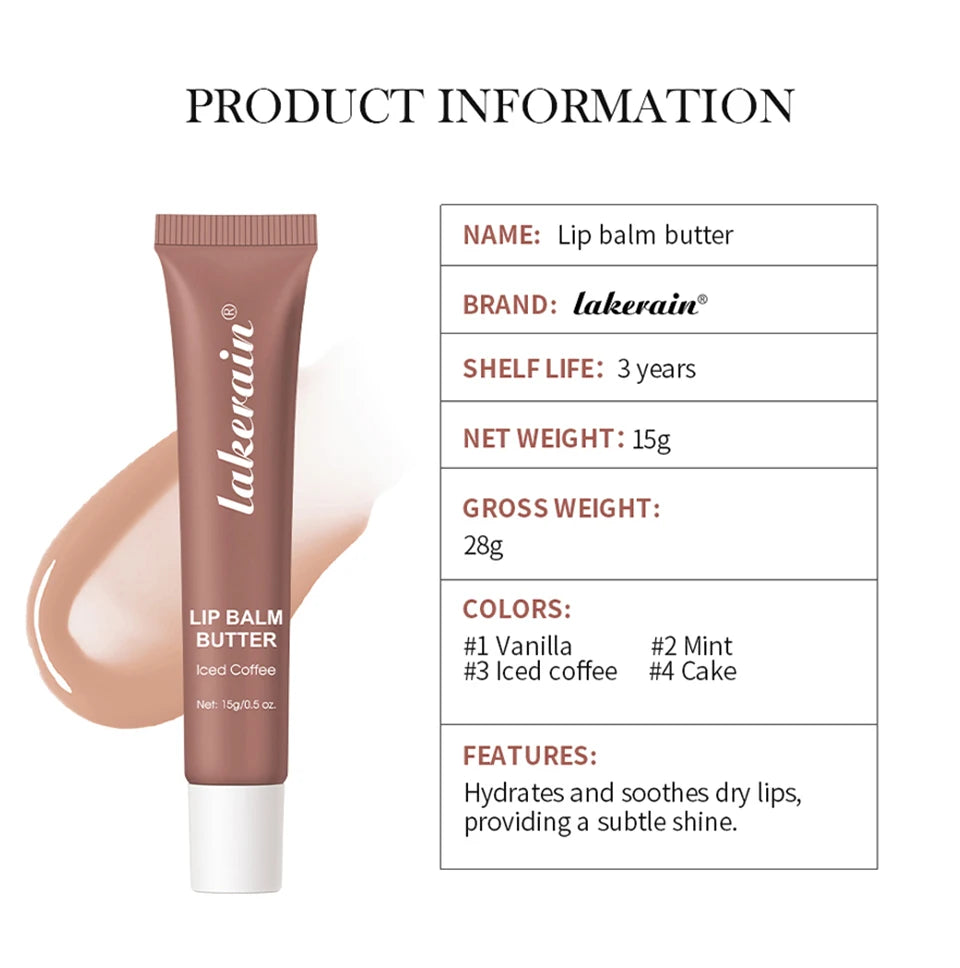 Hydrating Butter Lip Balm for Soft Glossy Lips - 16