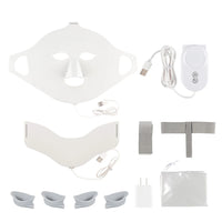 Flexible Silicone LED Light Therapy Mask for Face and Neck