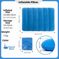 Inflatable Travel Pillow for Neck, Back, and Leg Support