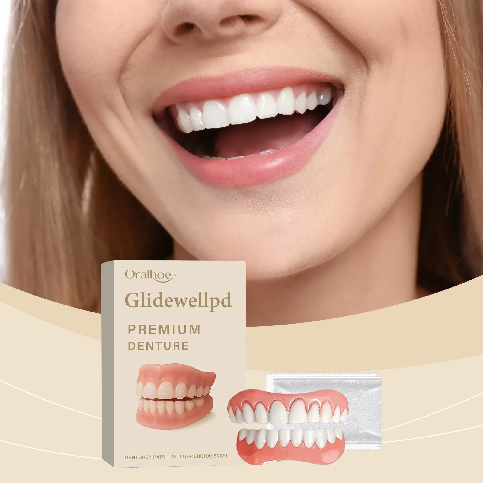 Temporary Silicone Cosmetic Dentures for Instant Smile Restoration - 2