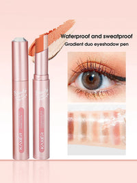 Waterproof Dual-Color Gradient Eyeshadow Stick