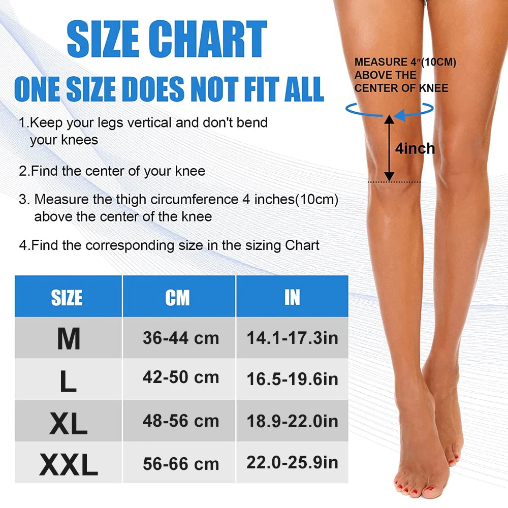 Full Leg Compression Sleeves for Sports and Recovery - 4