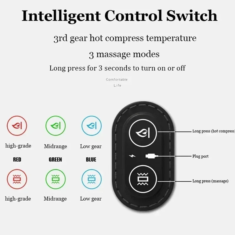 Electric Heated Cervical Neck Traction & Massage Pillow - 5