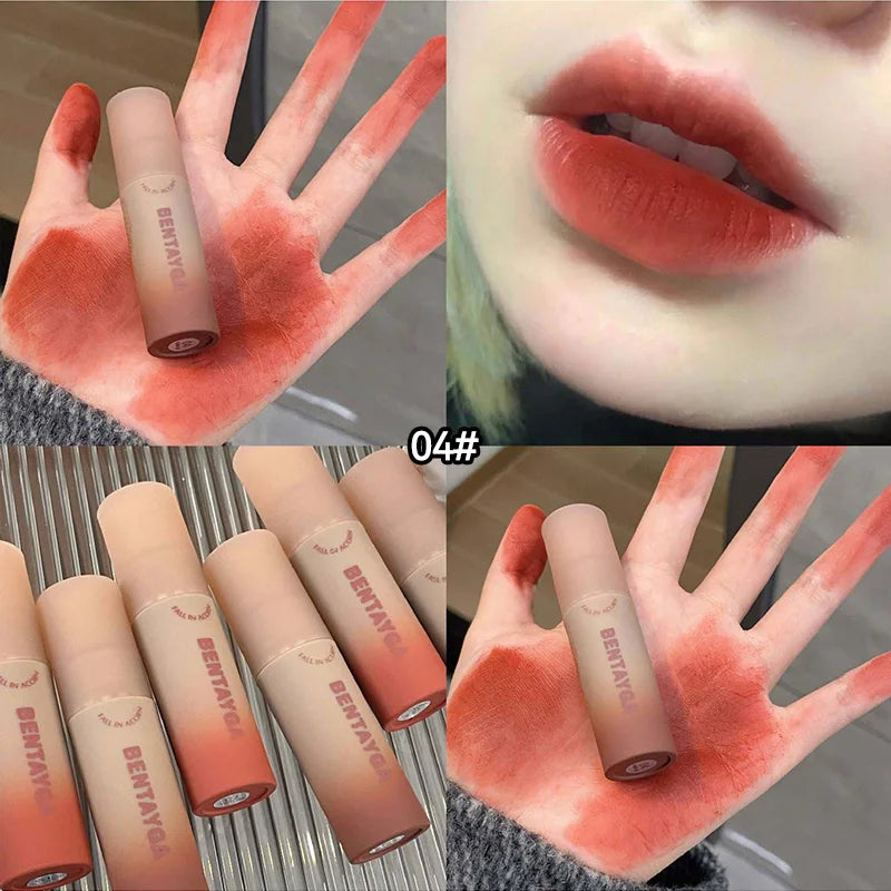 Velvet Matte Lip Mud Tint for Long-Lasting Soft Focus Finish - 21