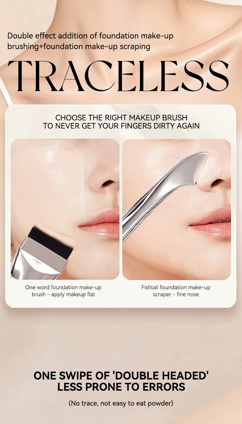 Dual-Ended Flawless Foundation Brush and Applicator - 9