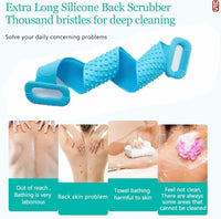 Dual-Sided Silicone Back Scrubber for Deep Exfoliation