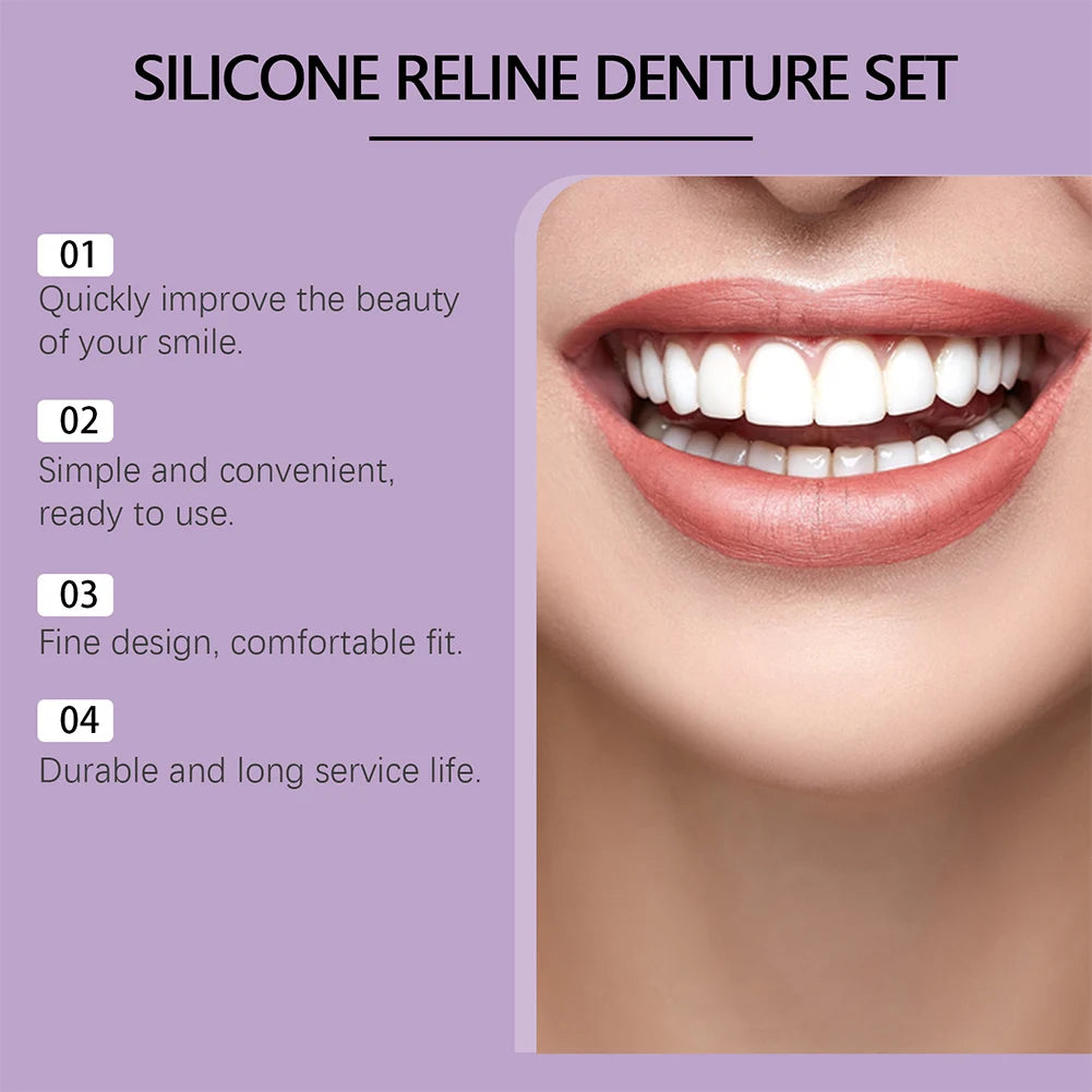 Comfort Fit Silicone Denture Reline Kit - 3