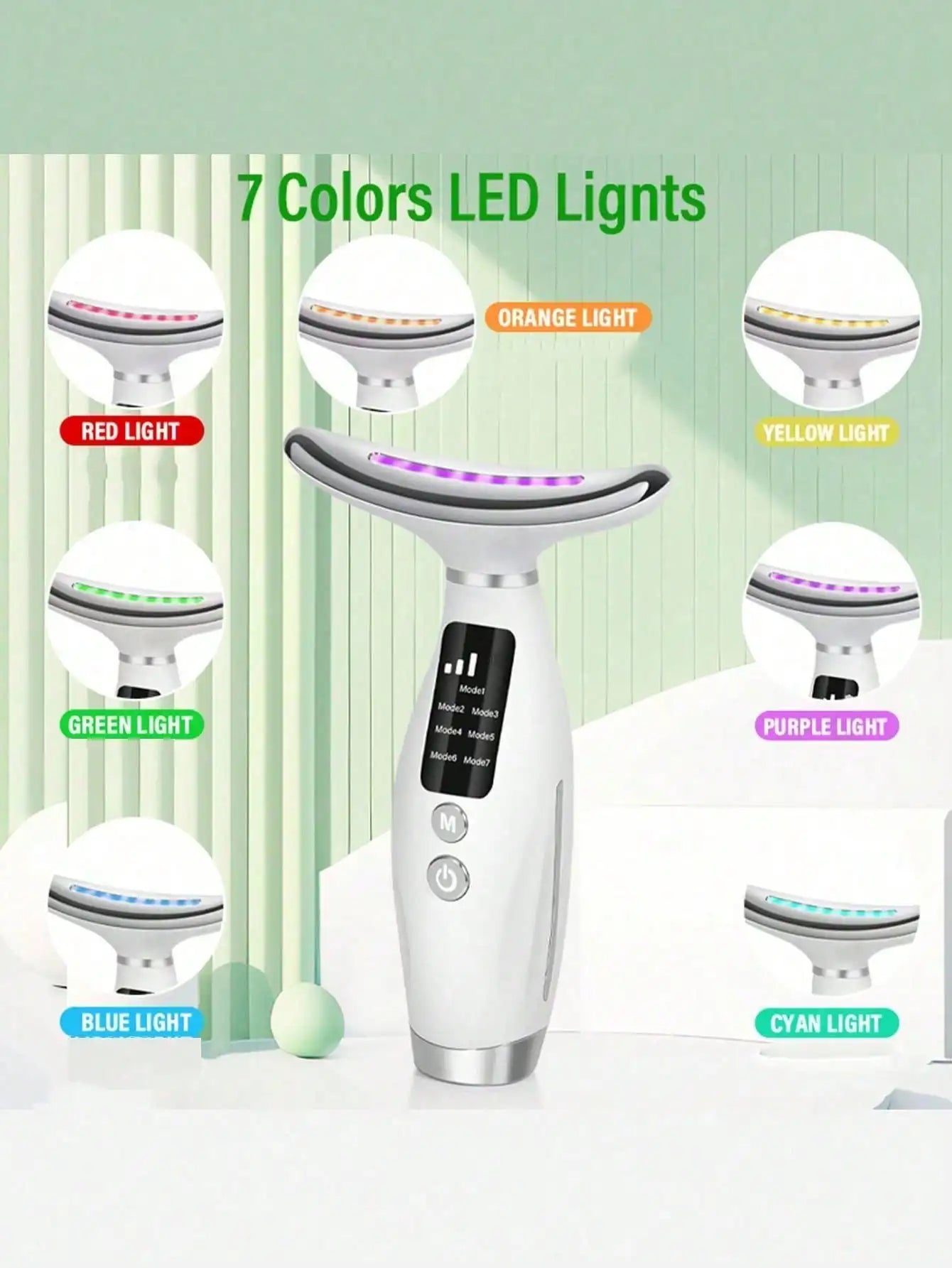 7-Color LED Face and Neck Skin Tightening Device - 6