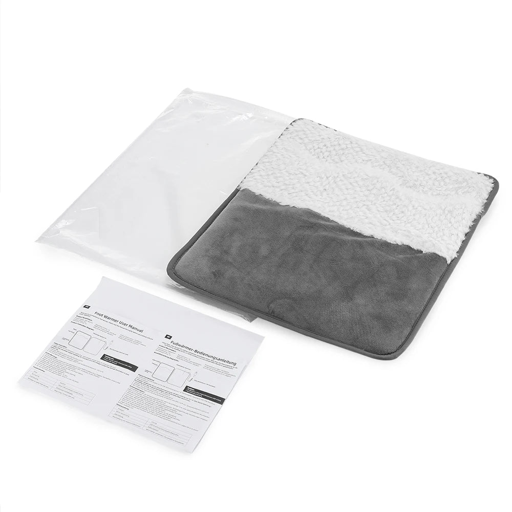 USB Heated Plush Foot Warmer Mat - 18
