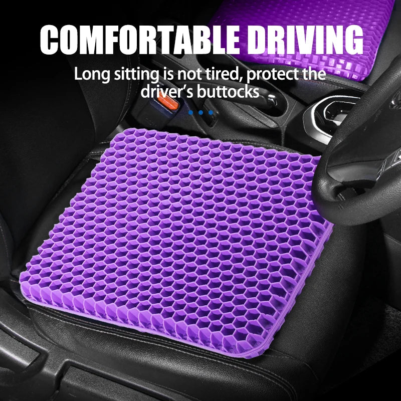 Breathable Honeycomb Gel Seat Cushion for Pain Relief - 3