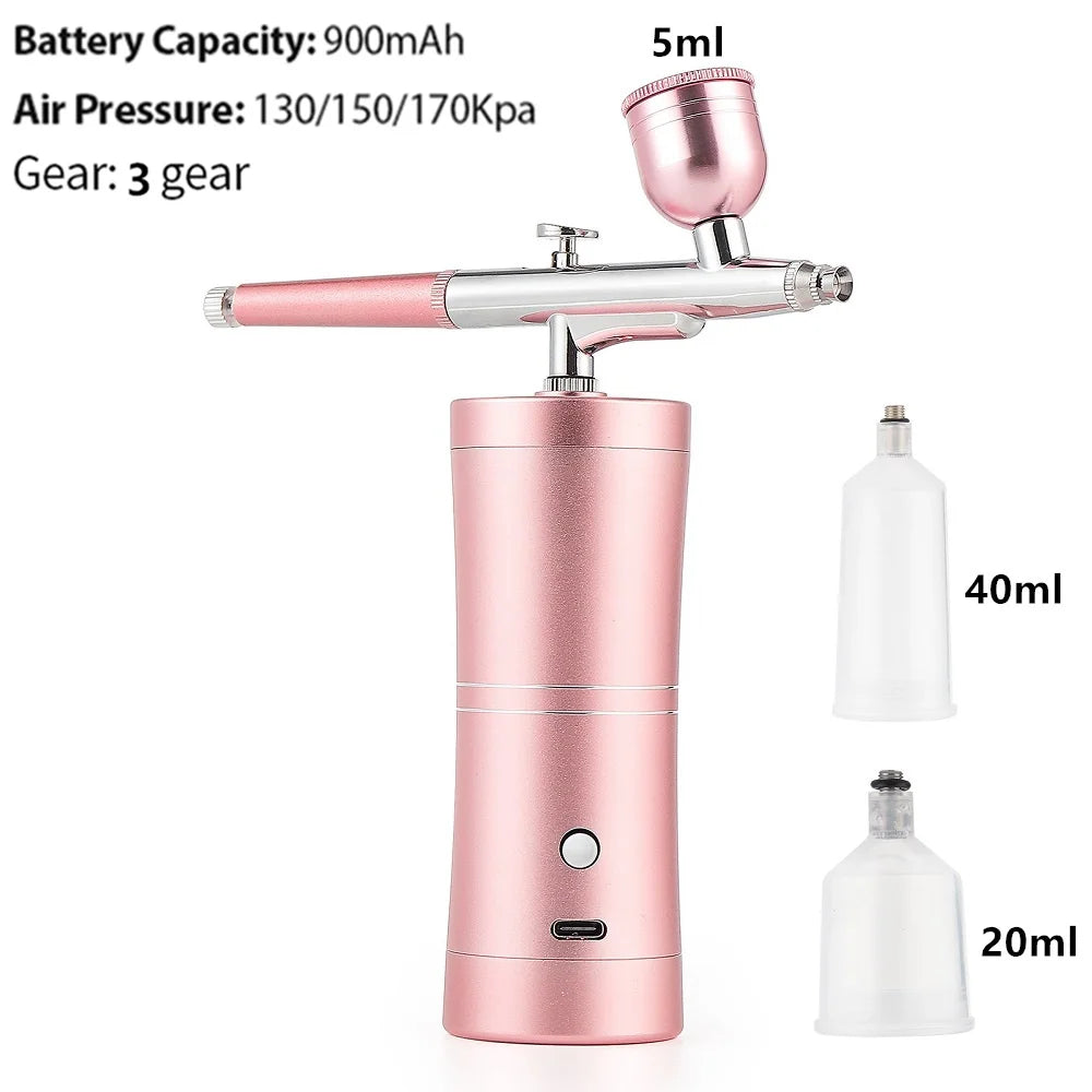 Portable Mini Airbrush Kit for Nail Art and Makeup - 20
