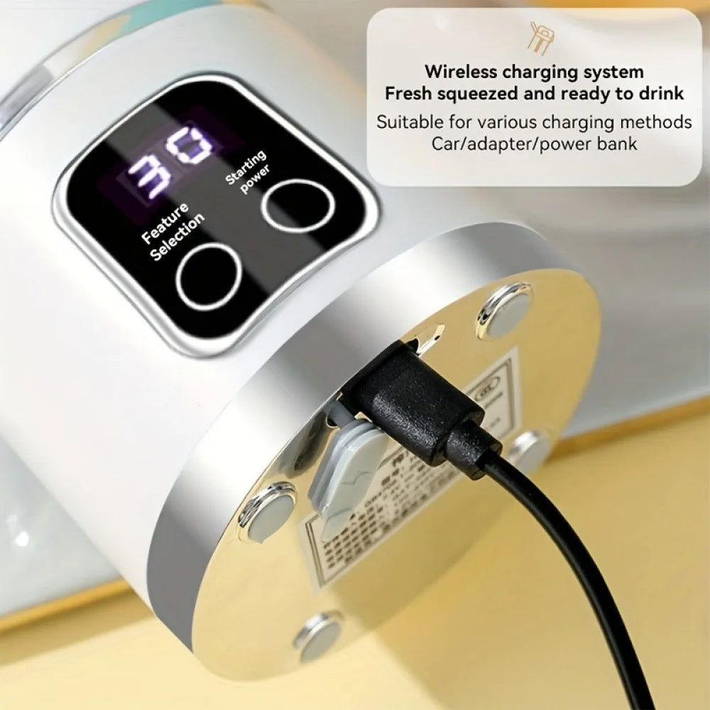 Portable USB Rechargeable Mini Blender with Digital Display - 5