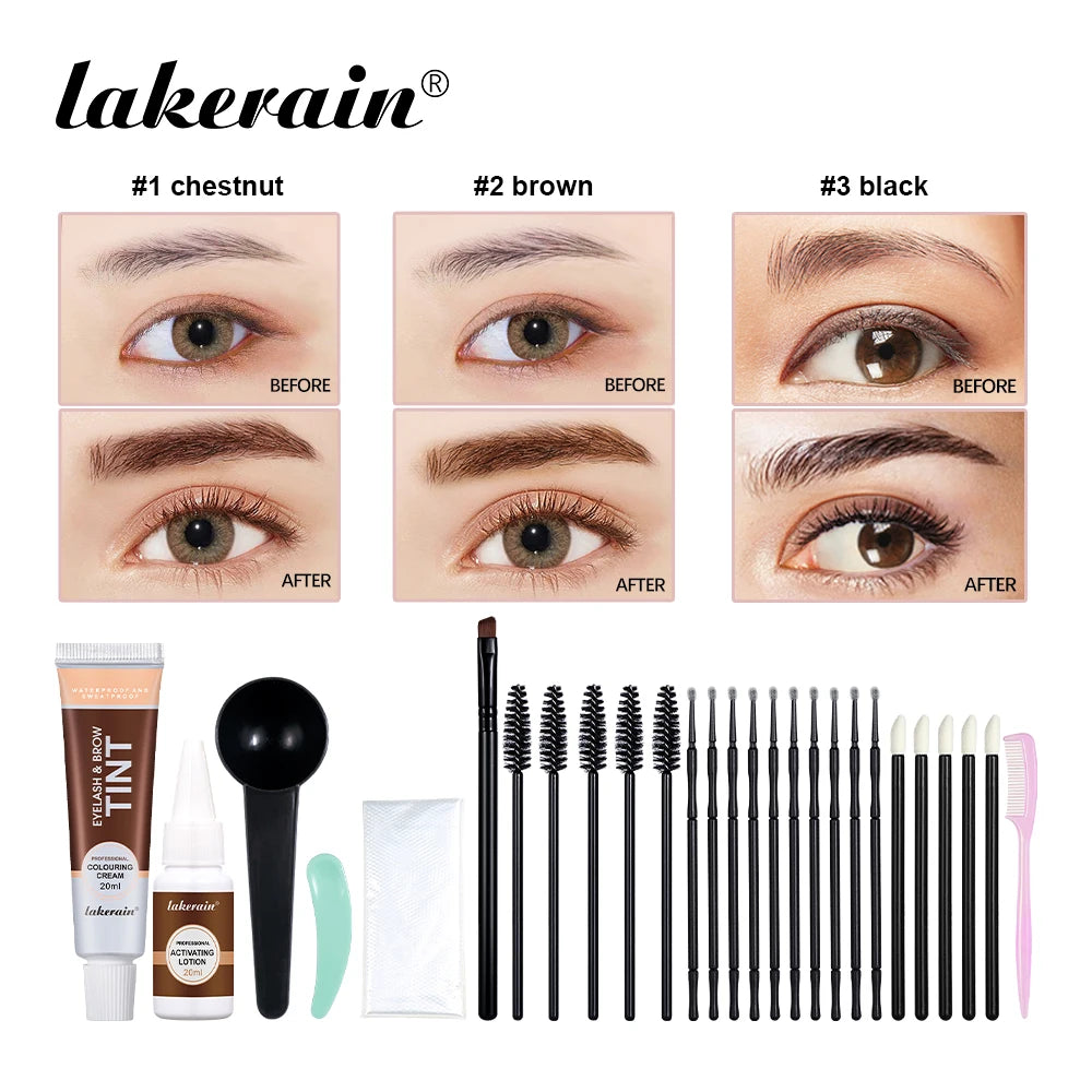 Professional Eyelash and Eyebrow Tinting Kit for Natural Definition - 2
