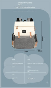 Waterproof Large Capacity Diaper Bag Backpack for Parents