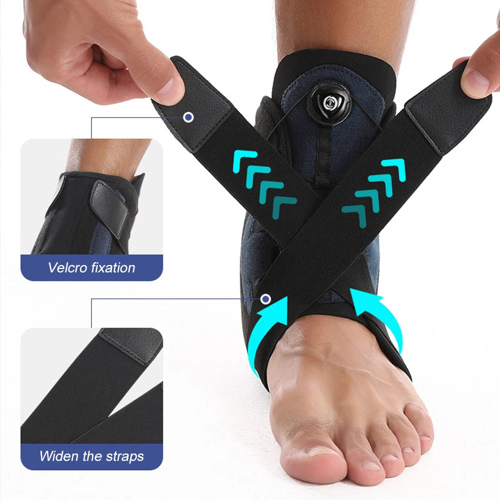 Adjustable Ankle Support Brace with Compression Knob - 15