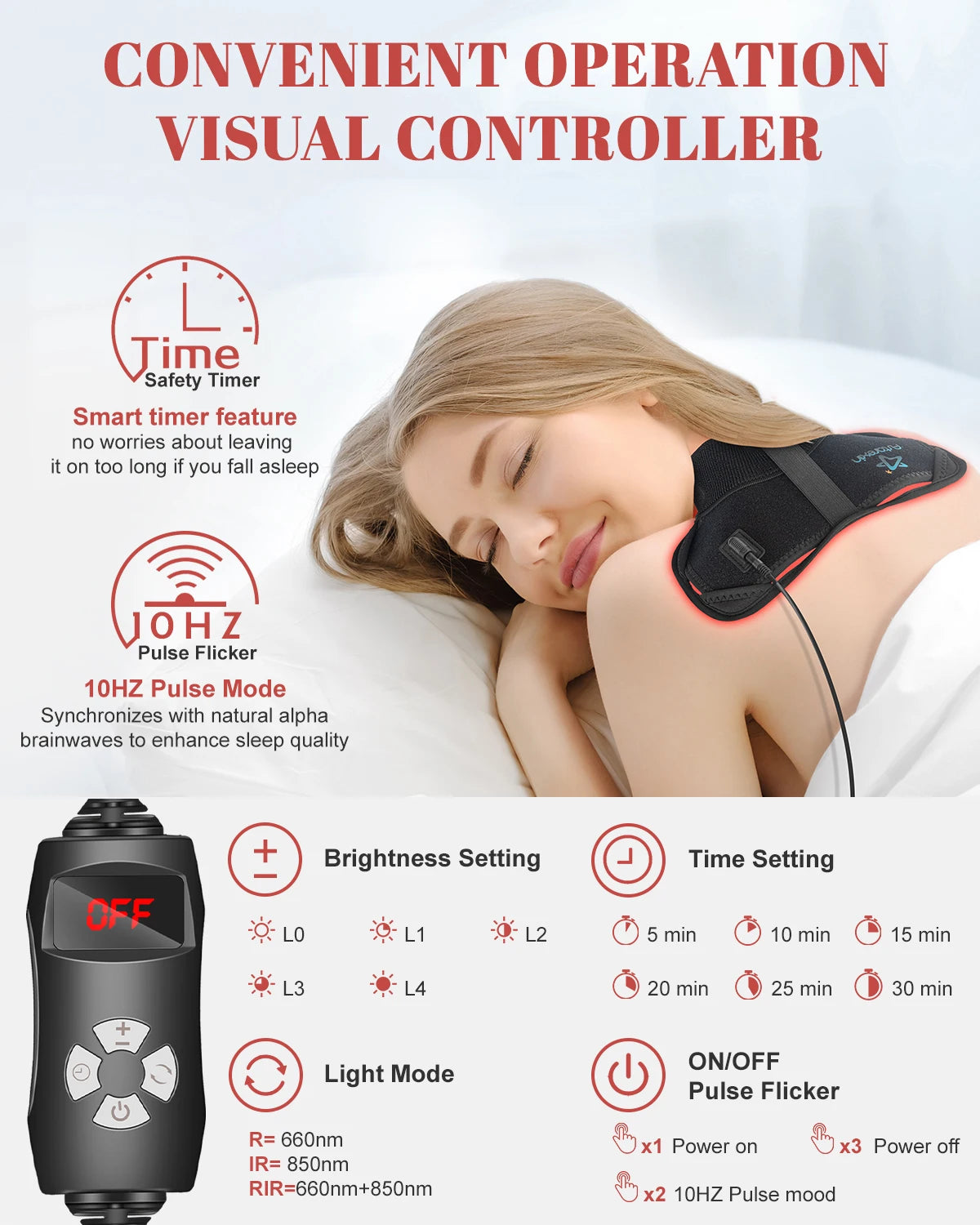 Red Light Therapy Belt for Pain Relief and Muscle Recovery - 15