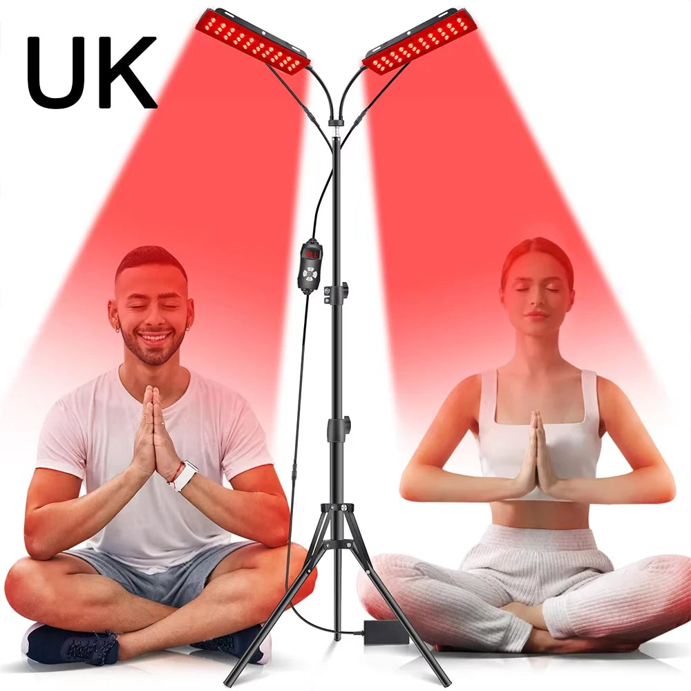 Dual Head Red Light Therapy Lamp for Pain Relief and Skin Care - 15