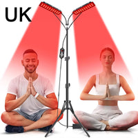 Dual Head Red Light Therapy Lamp for Pain Relief and Skin Care