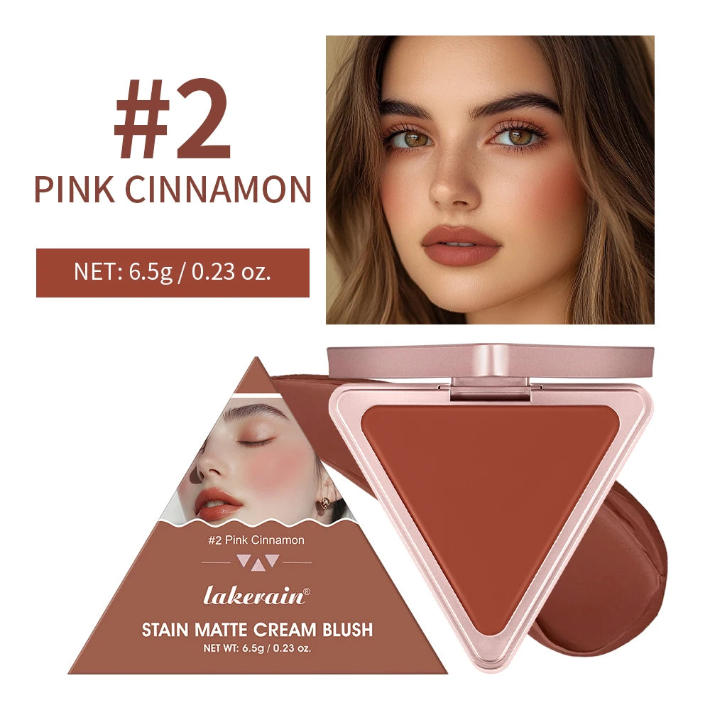 Matte Satin Cream Blush for Long-Lasting Natural Glow - 22