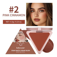 Matte Satin Cream Blush for Long-Lasting Natural Glow