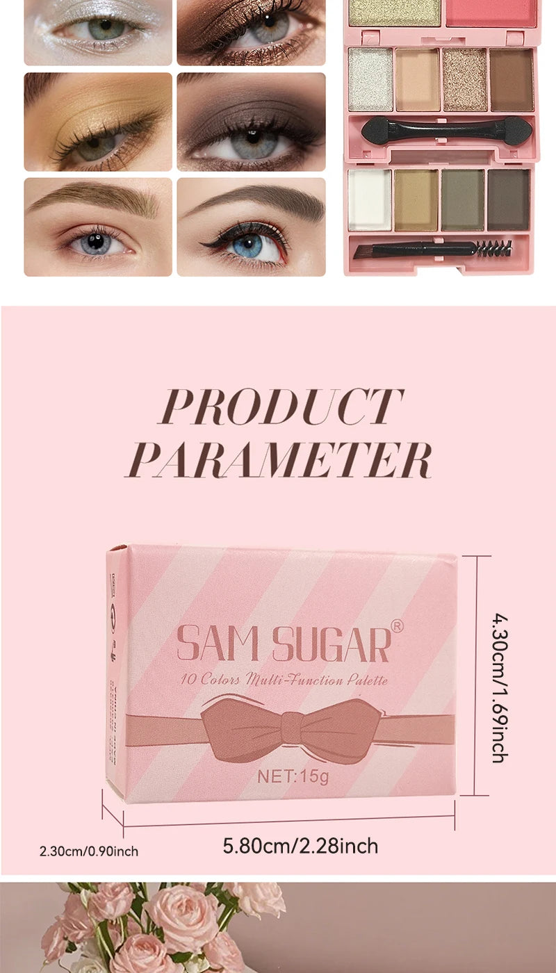 All-in-One Portable Makeup Palette for Travel and Daily Use - 14