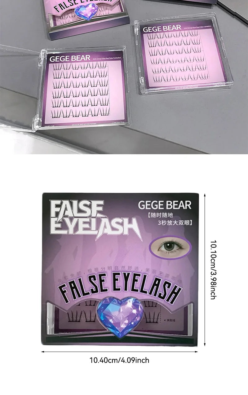 Glue-Free K-Pop Style DIY False Eyelashes - 15