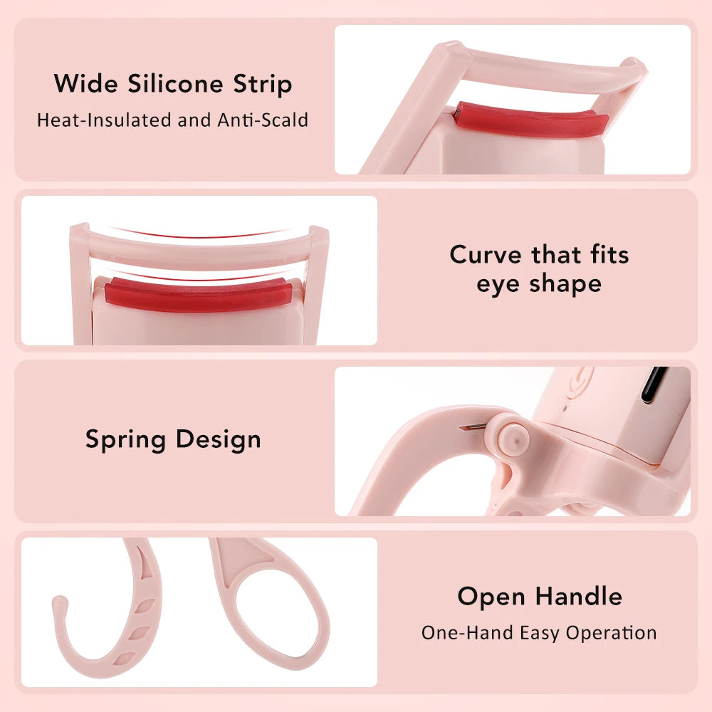 Electric Heated Eyelash Curler for Long-Lasting Natural Lashes - 9