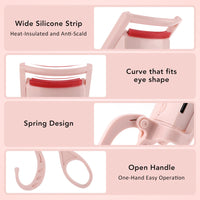 Electric Heated Eyelash Curler for Long-Lasting Natural Lashes