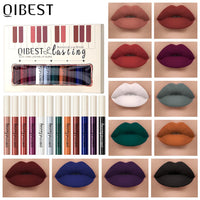 12-Piece Waterproof Matte Liquid Lipstick Set