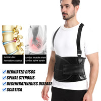 Adjustable Lower Back Support Brace for Heavy Lifting