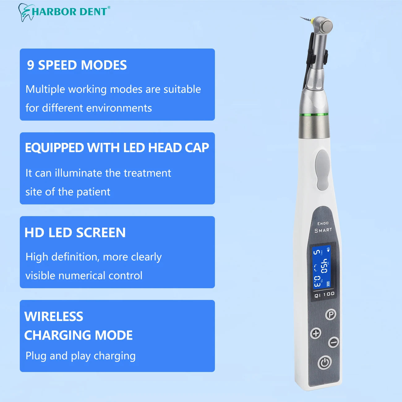 Wireless Dental Endo Motor with Apex Locator for Root Canal Treatment - 5