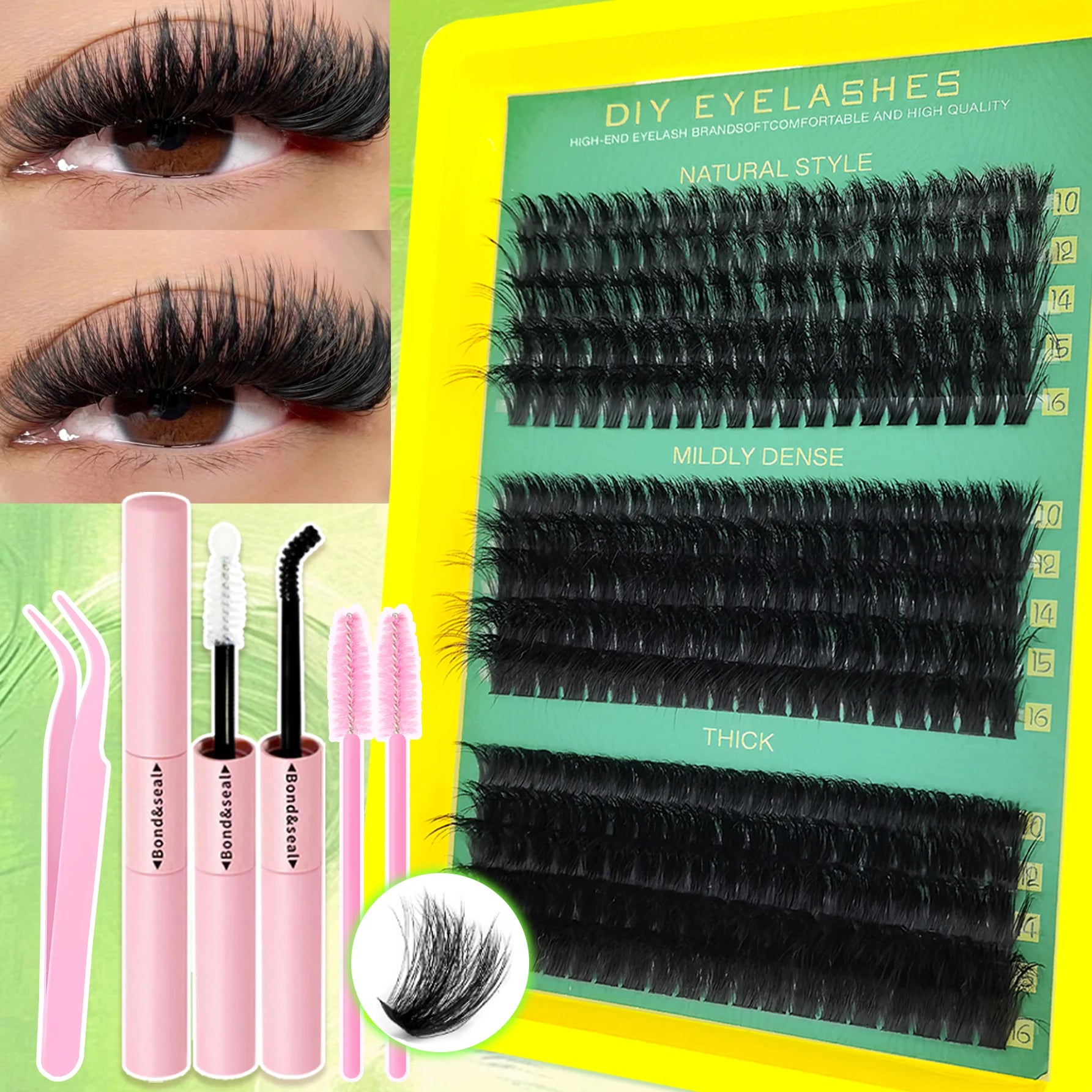 DIY Mega Volume Eyelash Cluster Extension Kit - 11