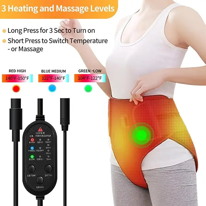 Heated Massage Wrap for Menstrual Cramp Relief - 3