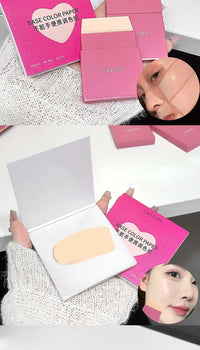 Portable Silicone Foundation Brush and Color Palette Set