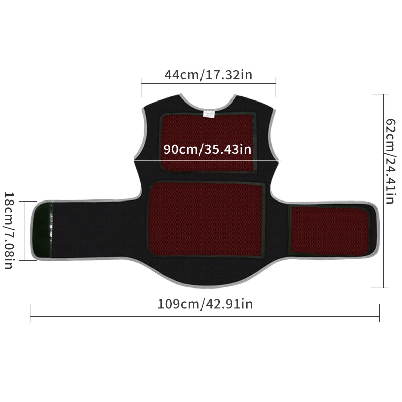 Red Light Heated Body Support Massage Wrap - 7