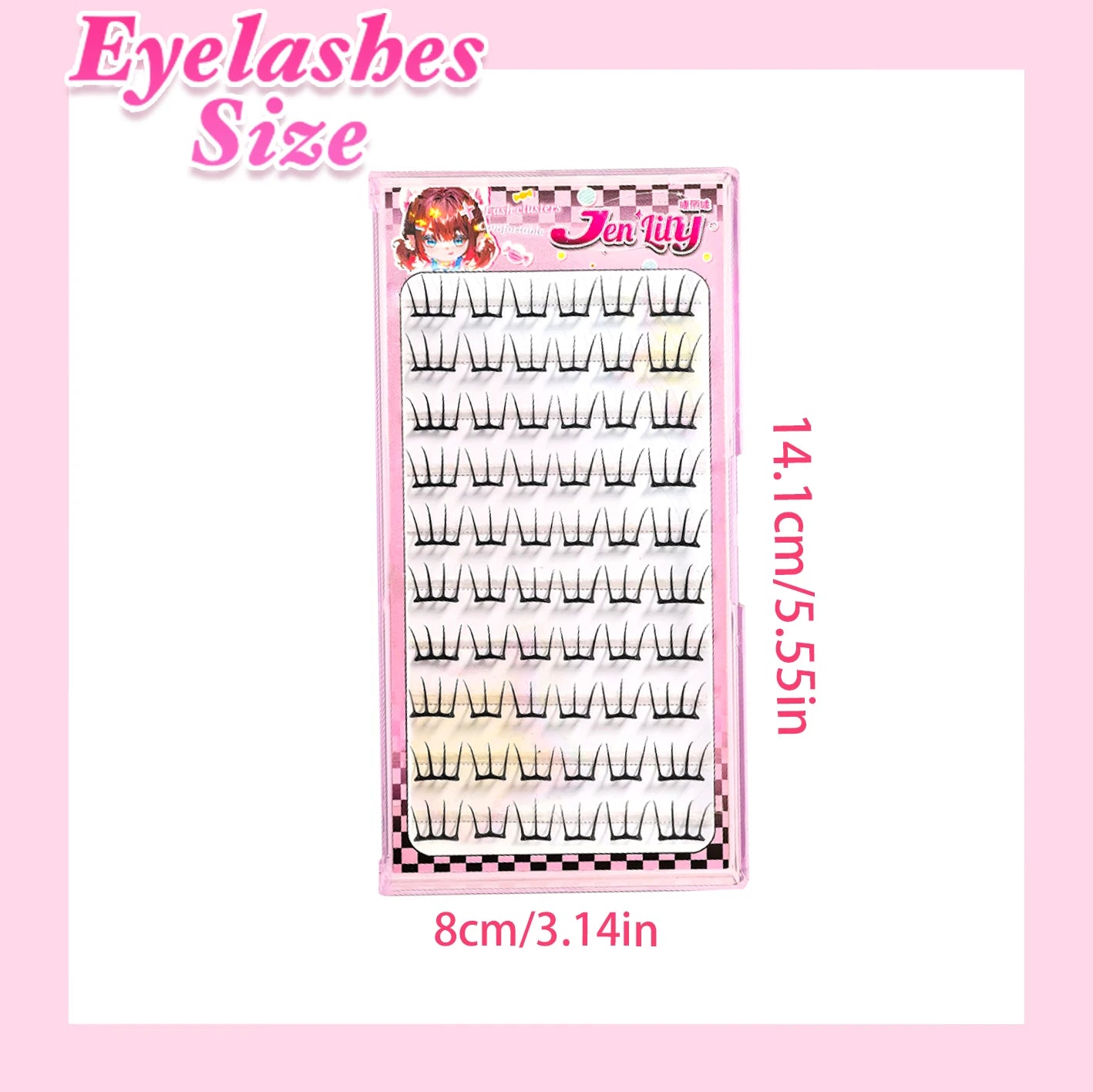 Self-Adhesive Manga Style DIY Cluster Lashes - 8