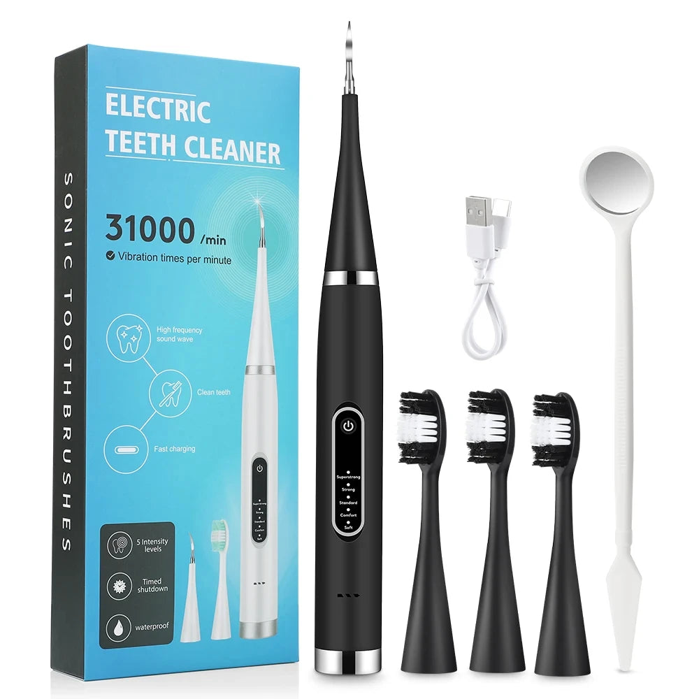 Electric Ultrasonic Teeth Cleaner and Plaque Remover - 21
