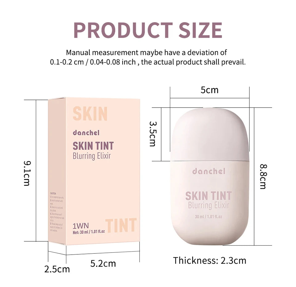 Liquid Skin Tint Foundation with Pore-Blurring Natural Finish - 17