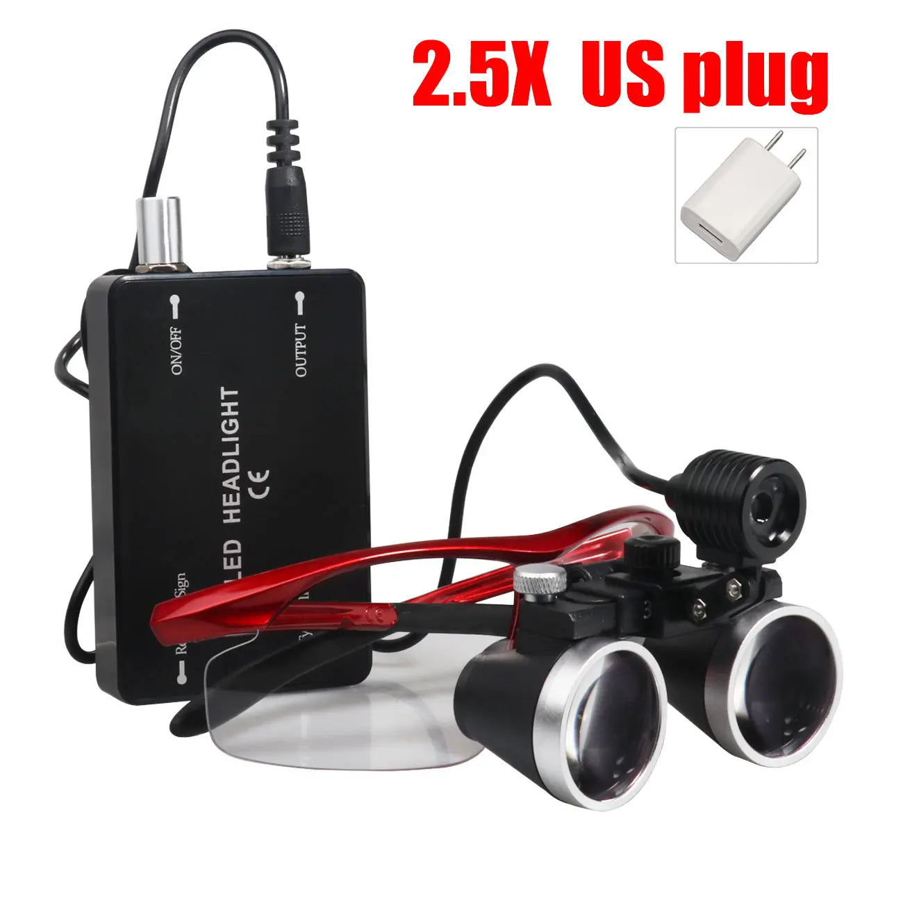 Professional Surgical Dental Loupes with LED Headlight - 31