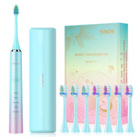 Ultrasonic Electric Toothbrush with 8 Brush Heads