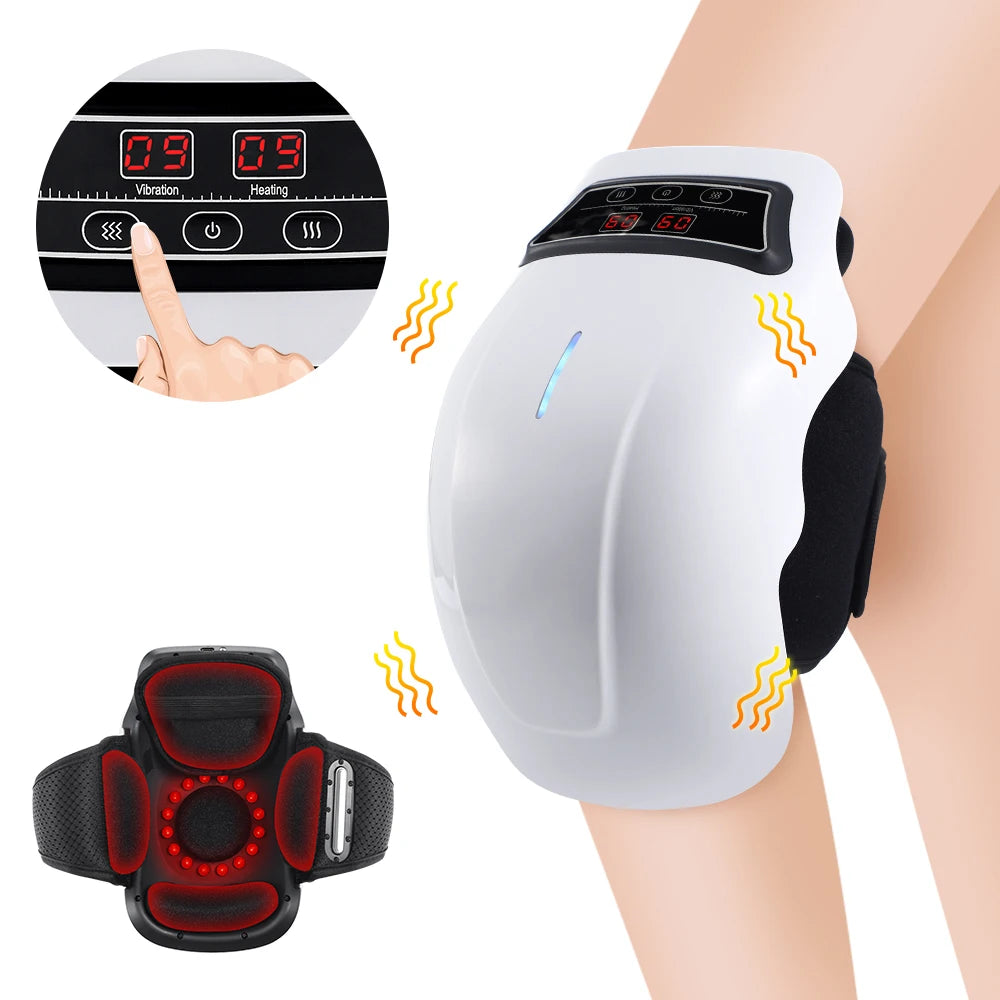 Wireless Heated Knee Massager with Vibration Therapy - 20