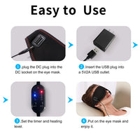 Electric Heated Eye Mask for Dry Eye Relief and Relaxation