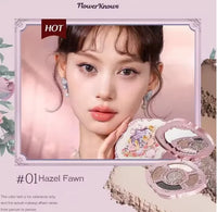 6-Color Embossed Eyeshadow Palette for All-Day Wear