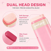 3-in-1 Cream Blush Stick for Cheeks, Lips, and Eyes