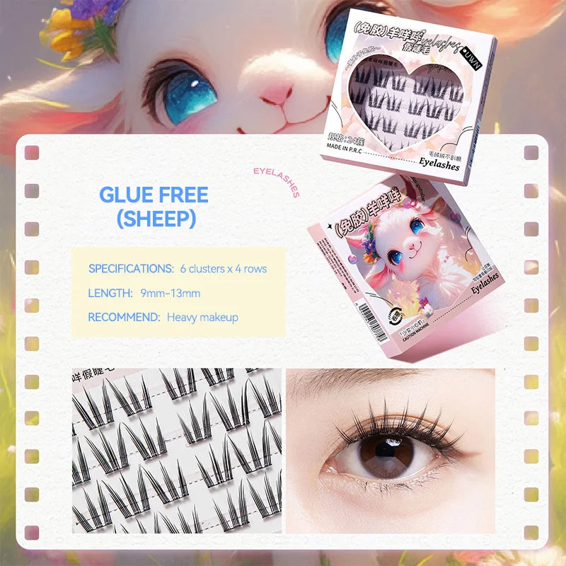 No-Glue DIY Segmented False Eyelashes - 33