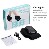 Heated Vibration Ankle Massager Brace for Pain Relief