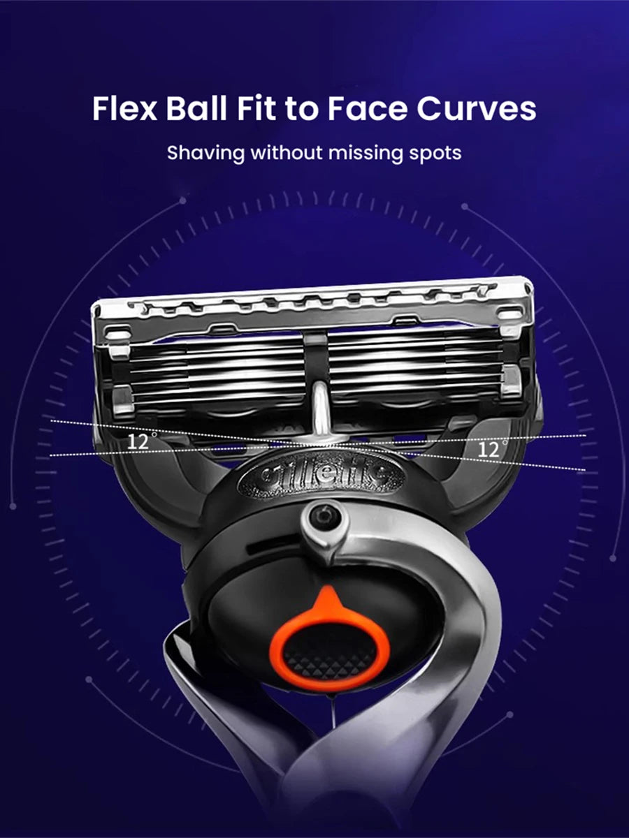 5-Blade Precision Men's Shaving Razor with Flexball Tech - 7